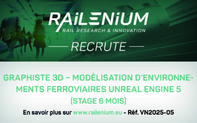 Offre de stage – Graphiste 3D – Modélisation d’Environnements Ferroviaires Unreal Engine 5